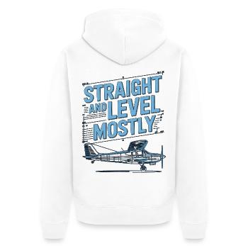 Hôtesse de l’air en droit et en niveau privé - Veste à capuche bio Premium Unisexe - blanc - Dos - Thijin (182cm)