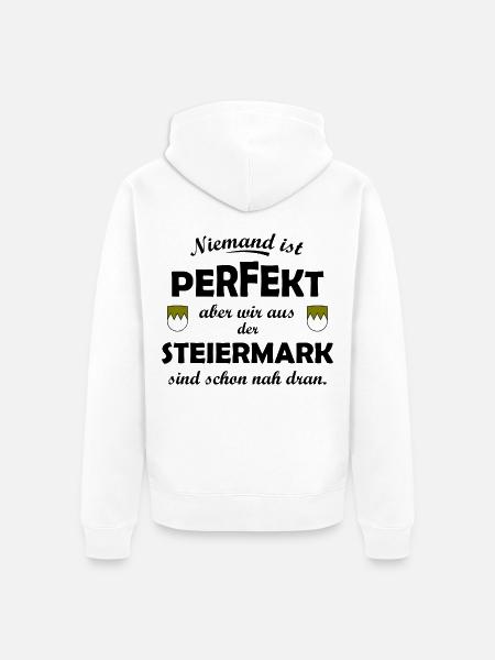 Steiermark - Unisex Premium Bio Zip Hoodie - Weiß