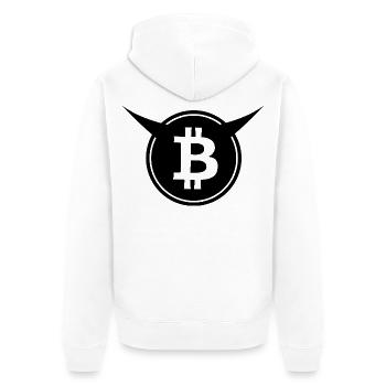 T-shirts de fans Bitcoin - Veste à capuche bio Premium Unisexe - blanc - Dos - Thijin (182cm)