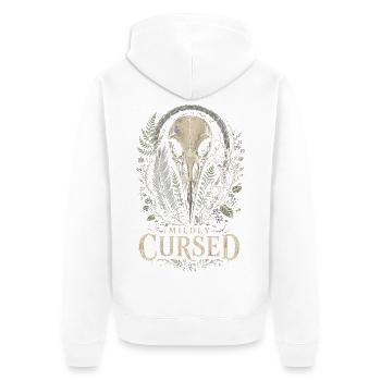 Raven Raven Maudit Légèrement - Veste à capuche bio Premium Unisexe - blanc - Dos - Thijin (182cm)