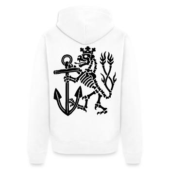 Löwe_black - Veste à capuche bio Premium Unisexe - blanc - Dos - Thijin (182cm)