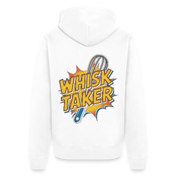 Restaurant Chef Whisk Taker Professional Chef - Unisex Premium Bio Zip Hoodie - Weiß - Hinten - Thijin (182cm)