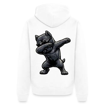 Dabping Cane Corso dans le style comique - Veste à capuche bio Premium Unisexe - blanc - Dos - Thijin (182cm)
