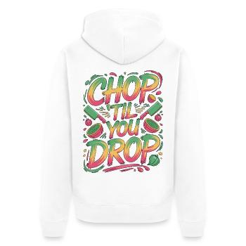 Chef du restaurant Chop 'til You Drop Chef culinaire - Veste à capuche bio Premium Unisexe - blanc - Dos - Thijin (182cm)