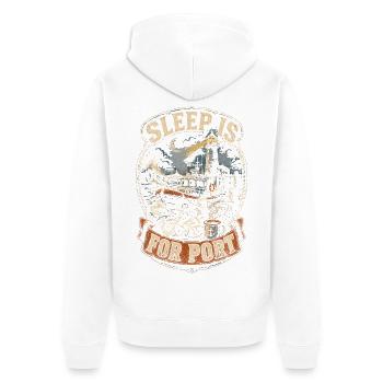 Le sommeil du sauveteur de la Garde côtière est pour le port - Veste à capuche bio Premium Unisexe - blanc - Dos - Thijin (182cm)