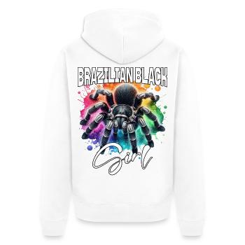 Black Tarantula Girl - Unisex Premium Organic Zip Hoodie - white - Back - Thijin (182cm)