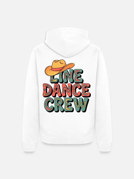 Country Dance Crew - Unisex Premium Bio Zip Hoodie - Weiß
