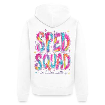 Sonderpädagogiklehrer der Sondereinheit - Unisex Premium Bio Zip Hoodie - Weiß - Hinten - Thijin (182cm)