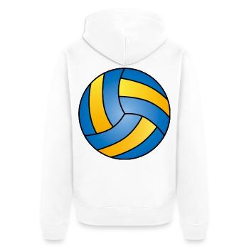 Handball Ball Sports Handball Fan Ball - Veste à capuche bio Premium Unisexe - blanc - Dos - Thijin (182cm)