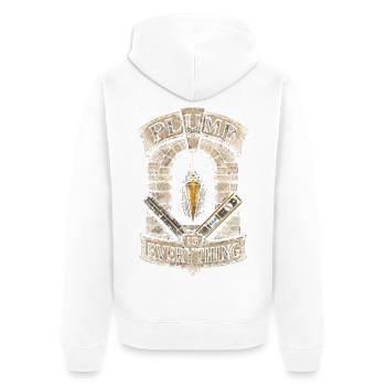 Tailleur de pierre La plomberie de pierre est tout - Veste à capuche bio Premium Unisexe - blanc - Dos - Thijin (182cm)