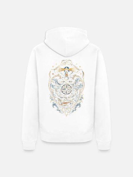 Küstenwache Rettungsschwimmer - Unisex Premium Bio Zip Hoodie - Weiß