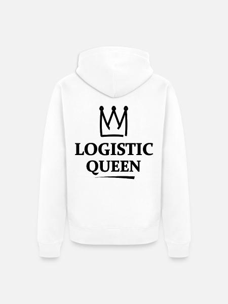 Transport und Logistik - Unisex Premium Bio Zip Hoodie - Weiß