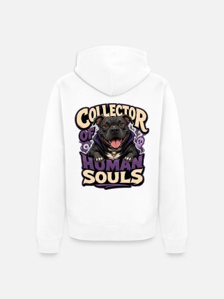 Staffordshire Bull Terrier - Unisex Premium Bio Zip Hoodie - Weiß