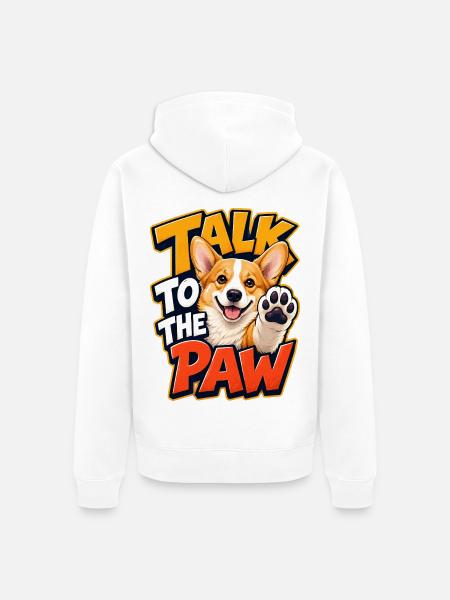 Pembrokenwelshcorgi - Unisex Premium Bio Zip Hoodie - Weiß
