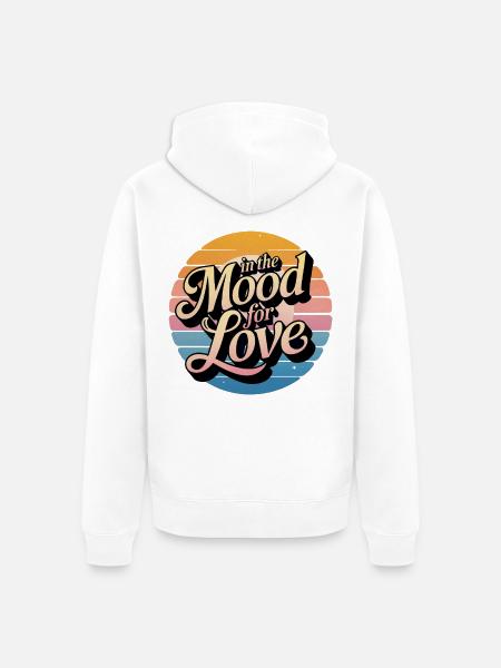 Stimmung für Liebe - Unisex Premium Bio Zip Hoodie - Weiß