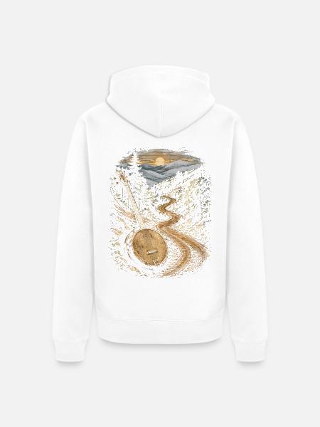 Bluegrass Musik - Unisex Premium Bio Zip Hoodie - Weiß