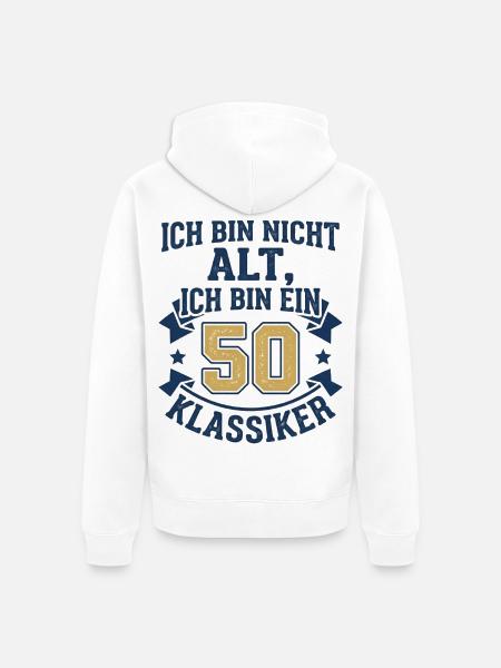 Ruhestand ich bin jetzt frei - Unisex Premium Bio Zip Hoodie - Weiß