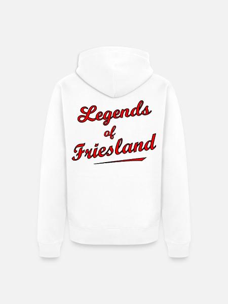 Legends of Friesland - Unisex Premium Bio Zip Hoodie - Weiß
