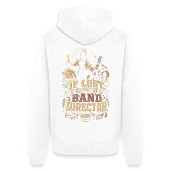 Spielmannszug Blaskapelle - Unisex Premium Bio Zip Hoodie - Weiß - Hinten - Thijin (182cm)