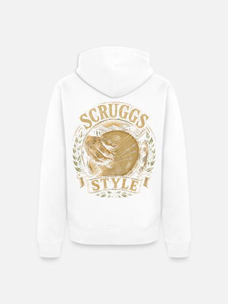 Bluegrass Musik Scruggs Style - Unisex Premium Bio Zip Hoodie - Weiß