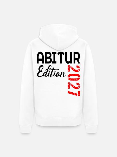 Abitur 2027 - Unisex Premium Bio Zip Hoodie - Weiß