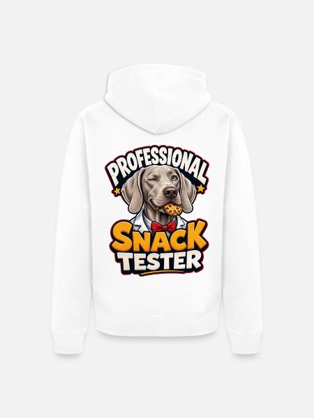 Weimaraner - Unisex Premium Bio Zip Hoodie - Weiß