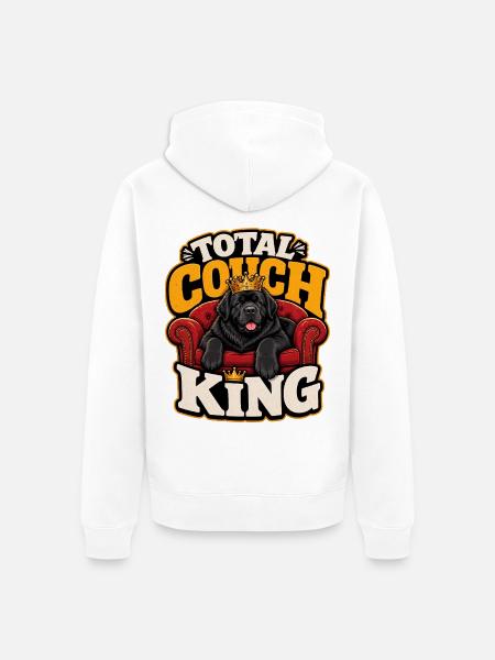 Newfoundland Dog - Unisex Premium Bio Zip Hoodie - Weiß