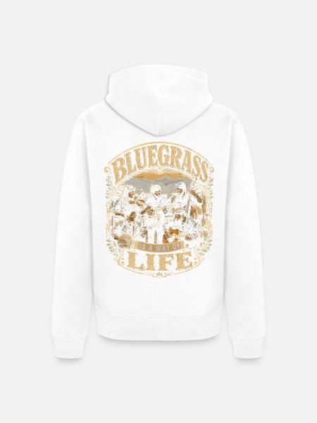 Bluegrass Musik - Unisex Premium Bio Zip Hoodie - Weiß