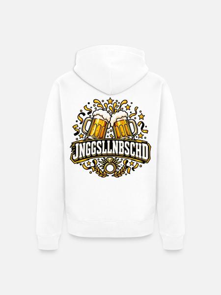 Junggesellenabschied - Unisex Premium Bio Zip Hoodie - Weiß