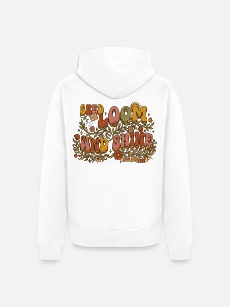 Samen Zum Blühen: Erntepracht - Unisex Premium Bio Zip Hoodie - Weiß