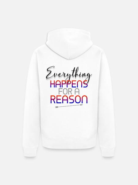 reason - Unisex Premium Bio Zip Hoodie - Weiß