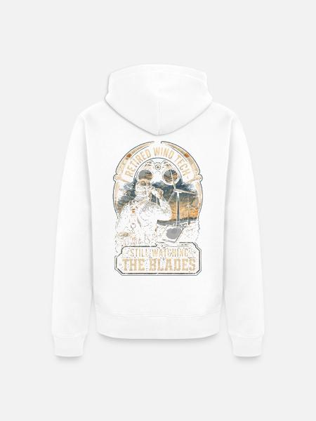 Windkraftanlagen Techniker Windkrafttechniker - Unisex Premium Bio Zip Hoodie - Weiß