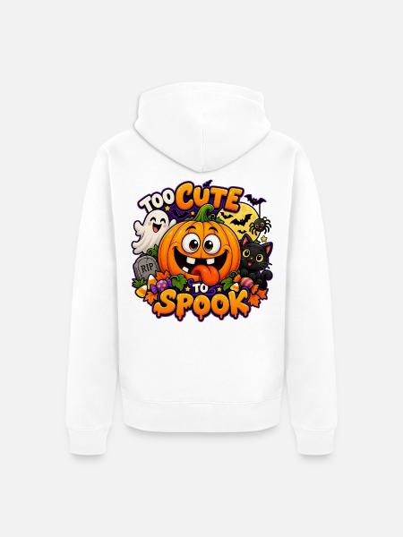 Niedliche Vogelscheuchen - Unisex Premium Bio Zip Hoodie - Weiß