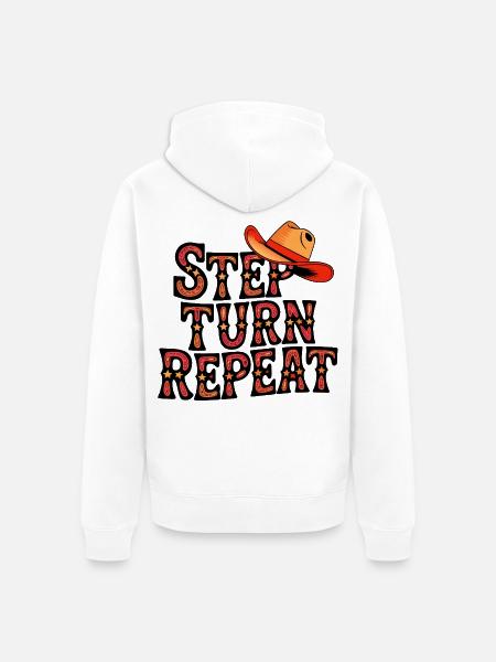 Country Dance - Unisex Premium Bio Zip Hoodie - Weiß