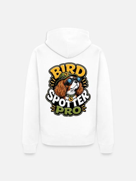 Kavallerier King Charles Spaniel - Unisex Premium Bio Zip Hoodie - Weiß