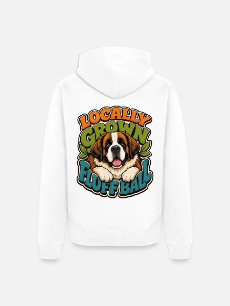 Sankt Bernhard - Unisex Premium Bio Zip Hoodie - Weiß