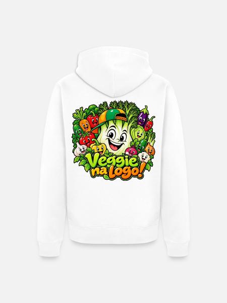 Lustiger Fenchel - Unisex Premium Bio Zip Hoodie - Weiß
