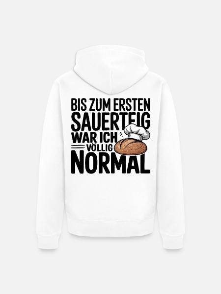 Mein Sauerteig - Unisex Premium Bio Zip Hoodie - Weiß