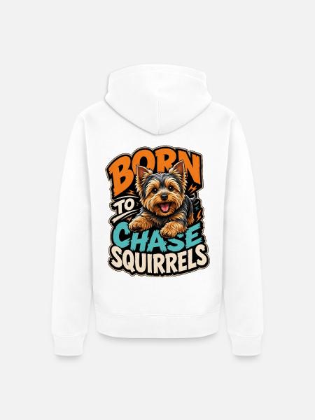 Yorkshire Terrier - Unisex Premium Bio Zip Hoodie - Weiß