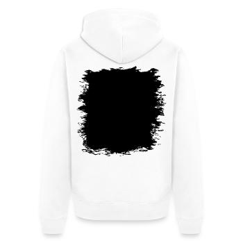 Grunge Textur Hintergrund (Used Look) - Unisex Premium Bio Zip Hoodie - Weiß - Hinten - Thijin (182cm)