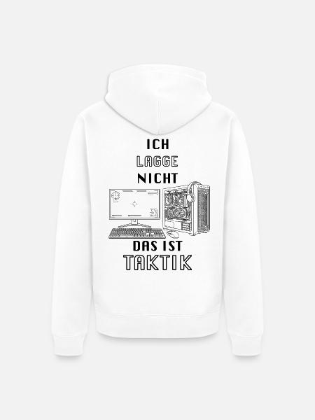 Laggen1 - Unisex Premium Bio Zip Hoodie - Weiß
