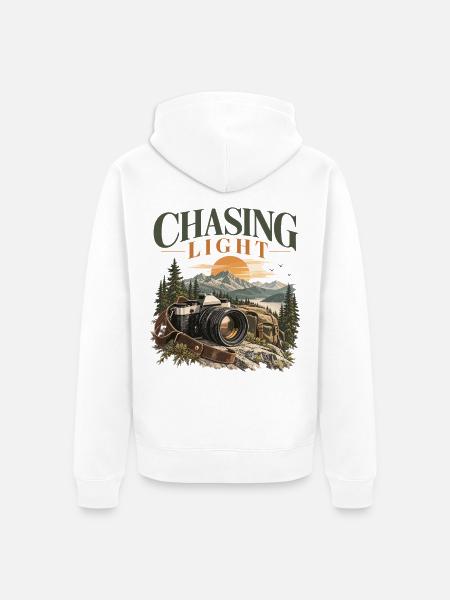 Chasing Light Fotografie - Unisex Premium Bio Zip Hoodie - Weiß