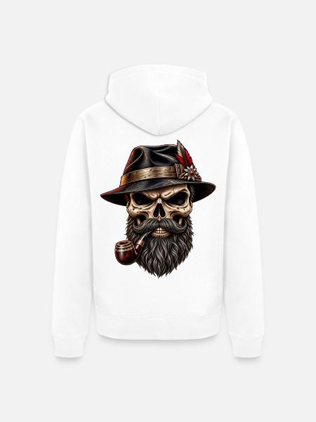Blackforest - Outlaw - Unisex Premium Bio Zip Hoodie - Weiß