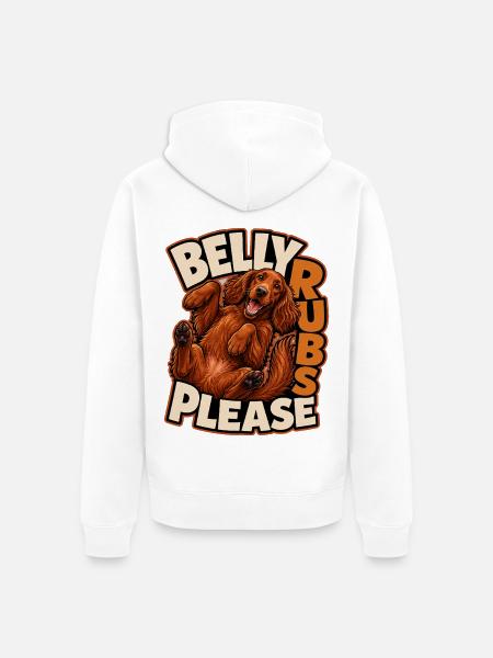 Irischer Zuspieler - Unisex Premium Bio Zip Hoodie - Weiß