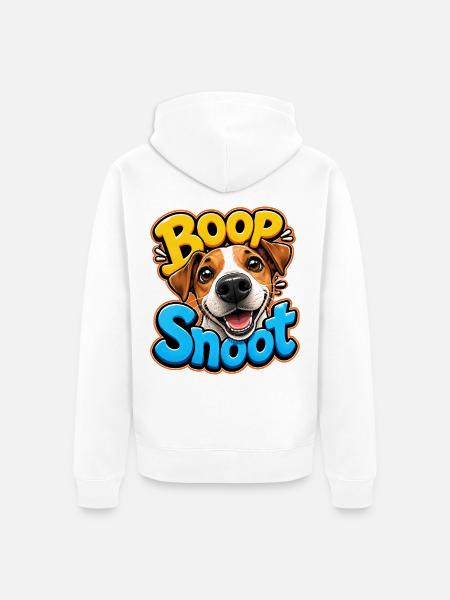 Jack Russell Terrier - Unisex Premium Bio Zip Hoodie - Weiß