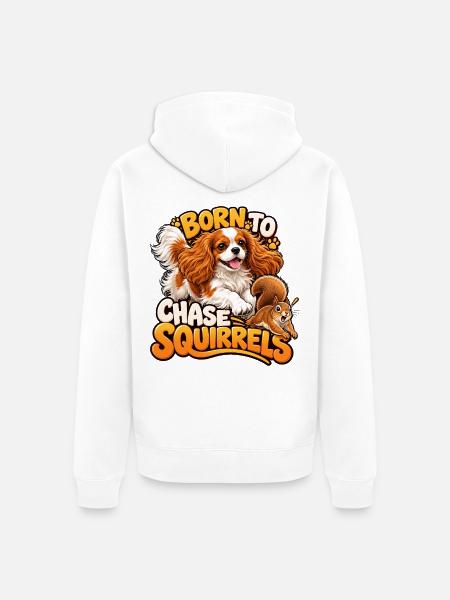 Kavallerier King Charles Spaniel - Unisex Premium Bio Zip Hoodie - Weiß
