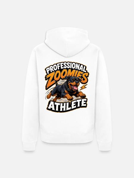 Rottweiler - Unisex Premium Bio Zip Hoodie - Weiß