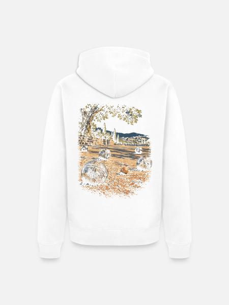 Pentanque - Unisex Premium Bio Zip Hoodie - Weiß