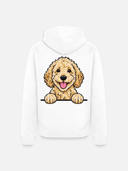 Goldendoodle - Unisex Premium Bio Zip Hoodie - Weiß
