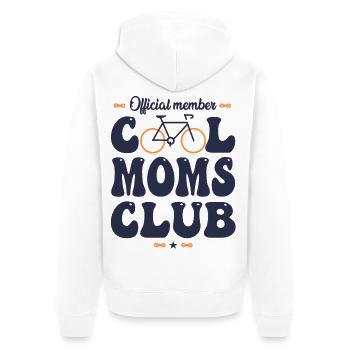 Radfahrer – cooler Mama-Fahrradclub - Unisex Premium Bio Zip Hoodie - Weiß - Hinten - Thijin (182cm)